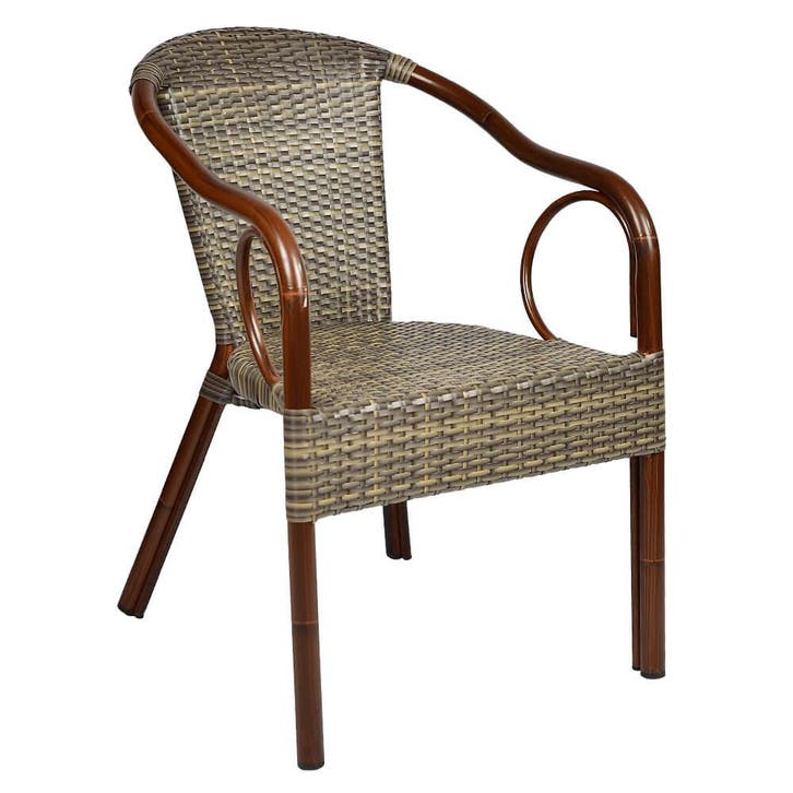 Stoel | VERONA | Aluminium Rotan/Aluminium | Brown |, Articles professionnels, Horeca | Équipement de cuisine, Envoi