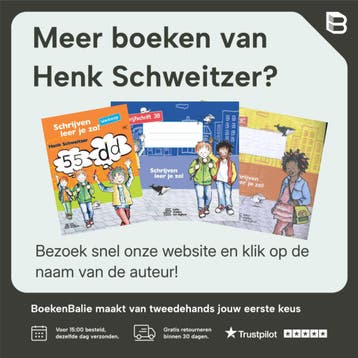 Schrijven leer je zo! - Blanco lijnenschrift 4 - set van 5, Boeken, Verzenden, Zo goed als nieuw, Henk Schweitzer
