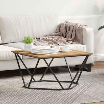 vidaXL Salontafel Artisan Eiken 80 x 80 x 45 cm, Verzenden, Nieuw