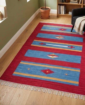 Tapis tissé plat - Chaussures de course - 180 cm - 120 cm -