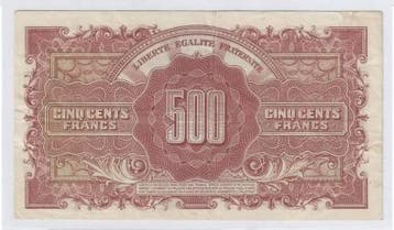 France Fay Vf 11/1 500 Francs Marianne 1945 Tres Tres Bea..., Verzenden, België