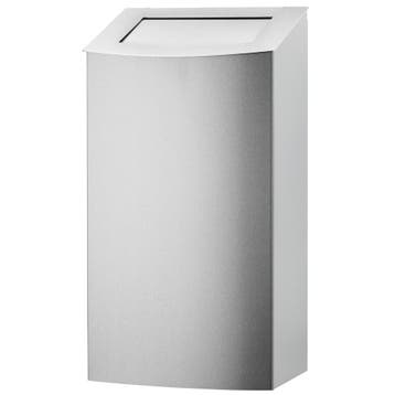 Wandafvalbak | WINGS | RVS (Geborsteld) | 56L | Duwdeksel |, Verzenden