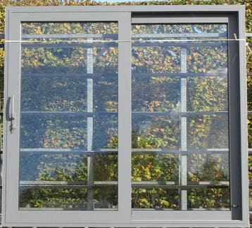 aluminium schuifraam , schuifdeur ,pui 240 x 220 bazaltgrijs, Doe-het-zelf en Bouw, 225 cm of meer, Aluminium, Ophalen of Verzenden