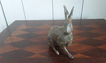P. Chenet - Beeld, Haas - 10 cm - Brons