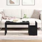 vidaXL Salontafel Zwart Eiken 90 x 45 x 35 cm Bewerkt hout, Huis en Inrichting, Tafels | Salontafels, Verzenden, Nieuw