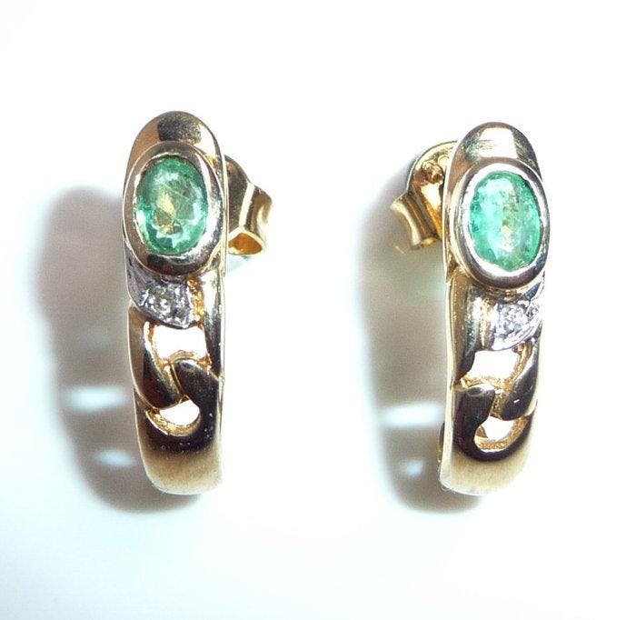 Sans prix de réserve - Boucles doreilles - 8 carats Or, Handtassen en Accessoires, Oorbellen