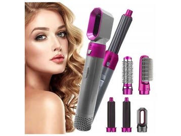 Veiling -  haardroger stijltang krultang 5-in-1 kit, Handtassen en Accessoires, Uiterlijk | Haarverzorging, Nieuw
