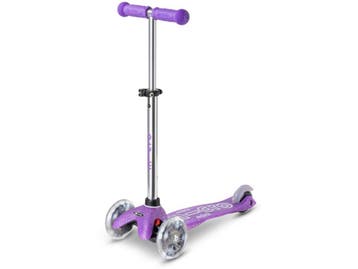 Mini Micro - Deluxe Fairy Glitter LED - 3-wiel step - Paars, Verzenden