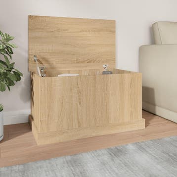 vidaXL Opbergbox Sonoma Eiken 70x40x38 cm Bewerkt Hout, Verzenden