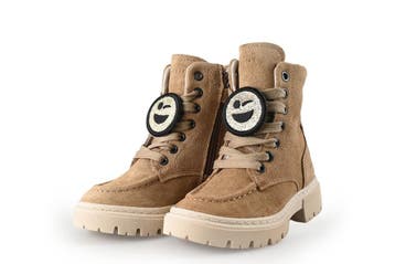 Nubikk Veterboots Meisjes in maat 24 Bruin, Kinderen en Baby's, Verzenden, Jongen of Meisje, Nubikk, Schoenen