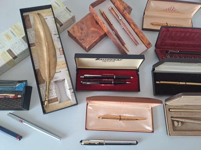 Pelikan, Omas, Columbus, Lalex ... - Set Penne x15 - Zonder, Verzamelen, Pennenverzamelingen