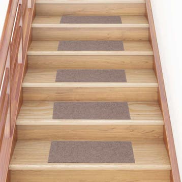 vidaXL Trapmatten zelfklevend 15 stuks 60x25 cm lichtbruin, Verzenden