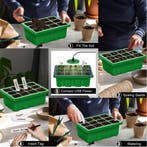 Seed starter box met kweeklamp 5 lampen 12/60 cellen en, Nieuw
