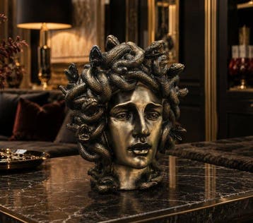 sculptuur, Medusa - Bronze Color - 20.5 cm - Hars - 2026