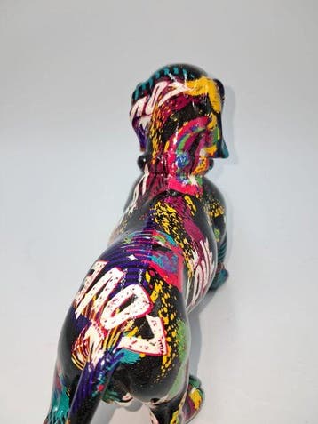 Beeldje - Statuina Decorativa in Resina Pop Art – Bassotto