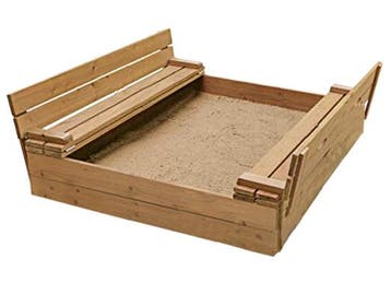 Speelzandbak Hout | Afdekking Zitje | Beste Prijs, 100 cm of meer, Vierkant, Nieuw, Ophalen of Verzenden