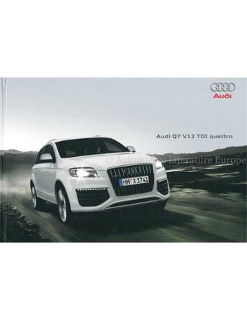 2009 AUDI Q7 HARDCOVER BROCHURE NEDERLANDS, Nieuw