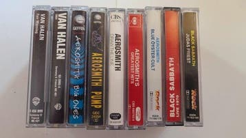 Van Halen, Aerosmith, Black Sabbath - Lot with 9 x tapes -, Cd's en Dvd's, Nieuw in verpakking