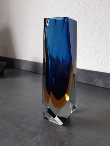 50-60er Jahre - Vaas - Glas - 22 cm, zo goed als nieuw,