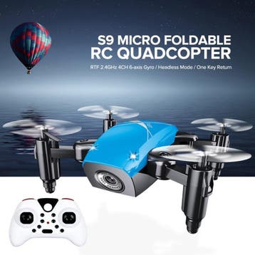 S9W Mini RC Pocket Drone Quadcopter Speelgoed met Gyro, Verzenden