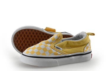 Vans Instappers Meisjes in maat 22 Geel, Kinderen en Baby's, Jongen of Meisje, Schoenen, Zo goed als nieuw, Vans