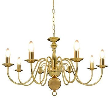 Kroonluchter Goud -36% | Retour Deal | Luxe voor minder, Huis en Inrichting, Lampen | Kroonluchters, Verzenden, Nieuw, Metaal