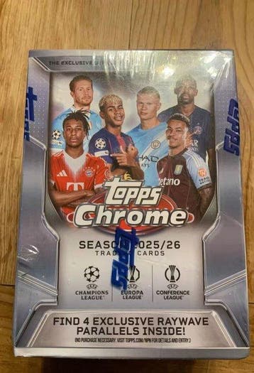 2025/26 Topps Chrome Parallel card, Insert card, Gesigneerde