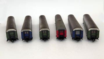 Fleischmann H0 - 5600 5601 5603 5605 5606 5608 - Wagon de, Nieuw