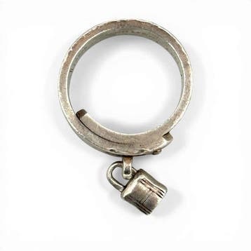 Hermès - Bague - SV925 Kelly Padlock Charm Argent - Breloque