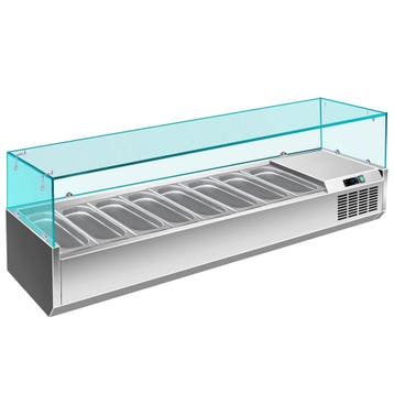 Opzetkoelvitrine | 8x 1/4 GN | +2°C/+8°C |, Verzenden, Nieuw in verpakking