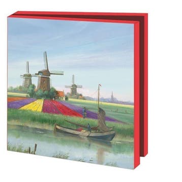 Kaartenmapje met env, vierkant: Tulipfields, Sietse Wiersma, Ophalen of Verzenden