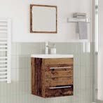 vidaXL Wastafel kabinet voor de badkamer Bruin 42 x 39 x 52, Verzenden, Nieuw