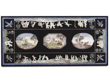 Bottega artigiana Toscana - Tafel - marmer - Piano in