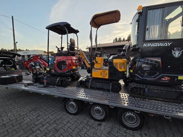 GOEDKOOPTS Kingway minigraafmachine minigraver wiellader, Verzenden, Graafmachine