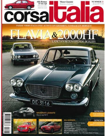2017 CORSA ITALIA MAGAZINE 21 NEDERLANDS, Nieuw