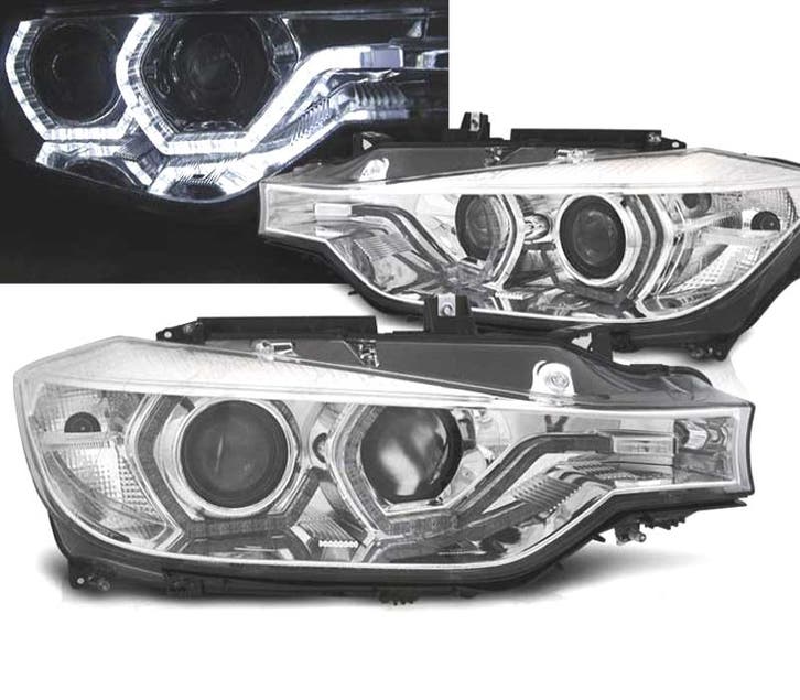 Phares Pour Bmw F30 F31 11-15 Xenon Afs Angel Eyes Led Drl C, Autos : Pièces & Accessoires, Éclairage, Envoi