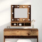 vidaXL Spiegelkast met plank Oud hout 60 x 31,5 x 62 cm, Verzenden
