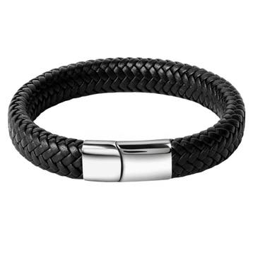 Fako Bijoux - Armband Leer - Gevlochten - Vlecht - Layer, Verzenden