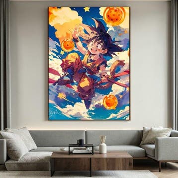 JZL - [XL] “Kid Goku – Sky of Dragon Orbs