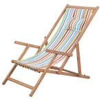 Strandstoel inklapbaar: 41% korting! Retour deal, Tuin en Terras, Tuinstoelen, Verzenden, Zo goed als nieuw, Hout, Verstelbaar