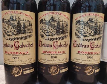 1990 x 3 Chateau Gabachot & 1989 x 3 Chateau Tartuguiere -, Verzamelen, Nieuw