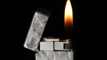 Dunill - Silk Moire Pattern Rollagas Lighter - Zonder, Nieuw