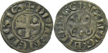 Denar, Frankreich-burgund Hugo Iii 1162-1192, Verzenden
