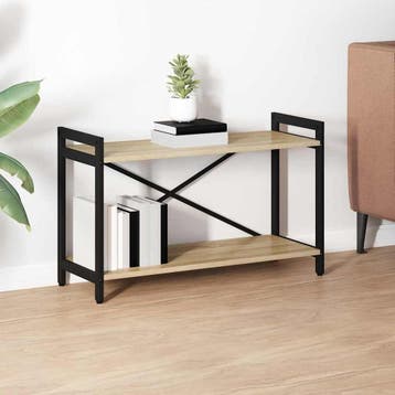 vidaXL Boekenplank 80 x 30 x 50 cm Bewerkt hout Sonoma Eik, Verzenden