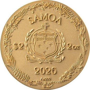 Samoa. 2 Dollars 2026 Amber Mirage - Dragonfly Ag