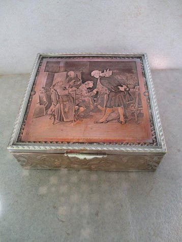 Daprès Meissonnier fin XIX - Sieradendoos - Gegraveerde, Antiek en Kunst