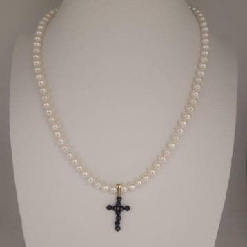 Zonder minimumprijs - Ketting met hanger - 18 karaat Geel