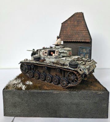 Airfix and Tamiya - Diorama Das Reich Division, Kharkov 1943, Nieuw