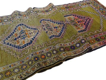 Kazak - Gereinigd - Vloerkleed - 375 cm - 113 cm, Nieuw