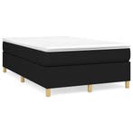 vidaXL Boxspring met matras stof zwart 120x190 cm, Verzenden, Nieuw